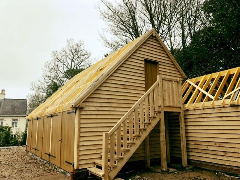 Creation of large Timber Framed Barn